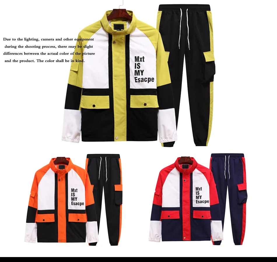 Мужской повседневный костюм, мужские брюки, спортивный костюм с длинным рукавом, Мужская модная спортивная одежда для дома A051