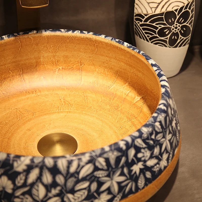 Цзиндэчжэнь Ванная комната керамическая раковина умывальник счетчик топ