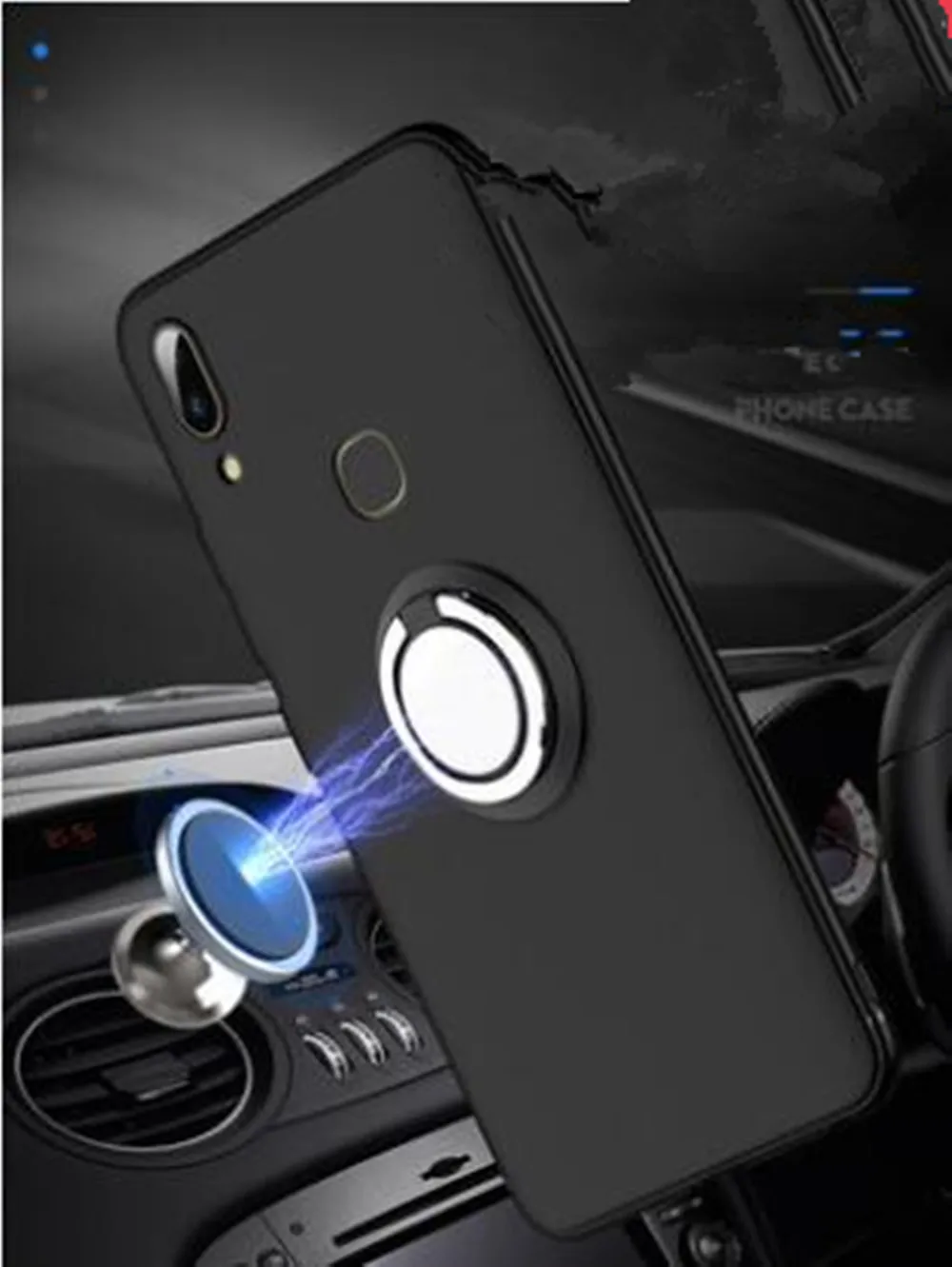 Роскошный магнитный автомобильный чехол TPU Мягкий для UMI umidigi One Finger Ring