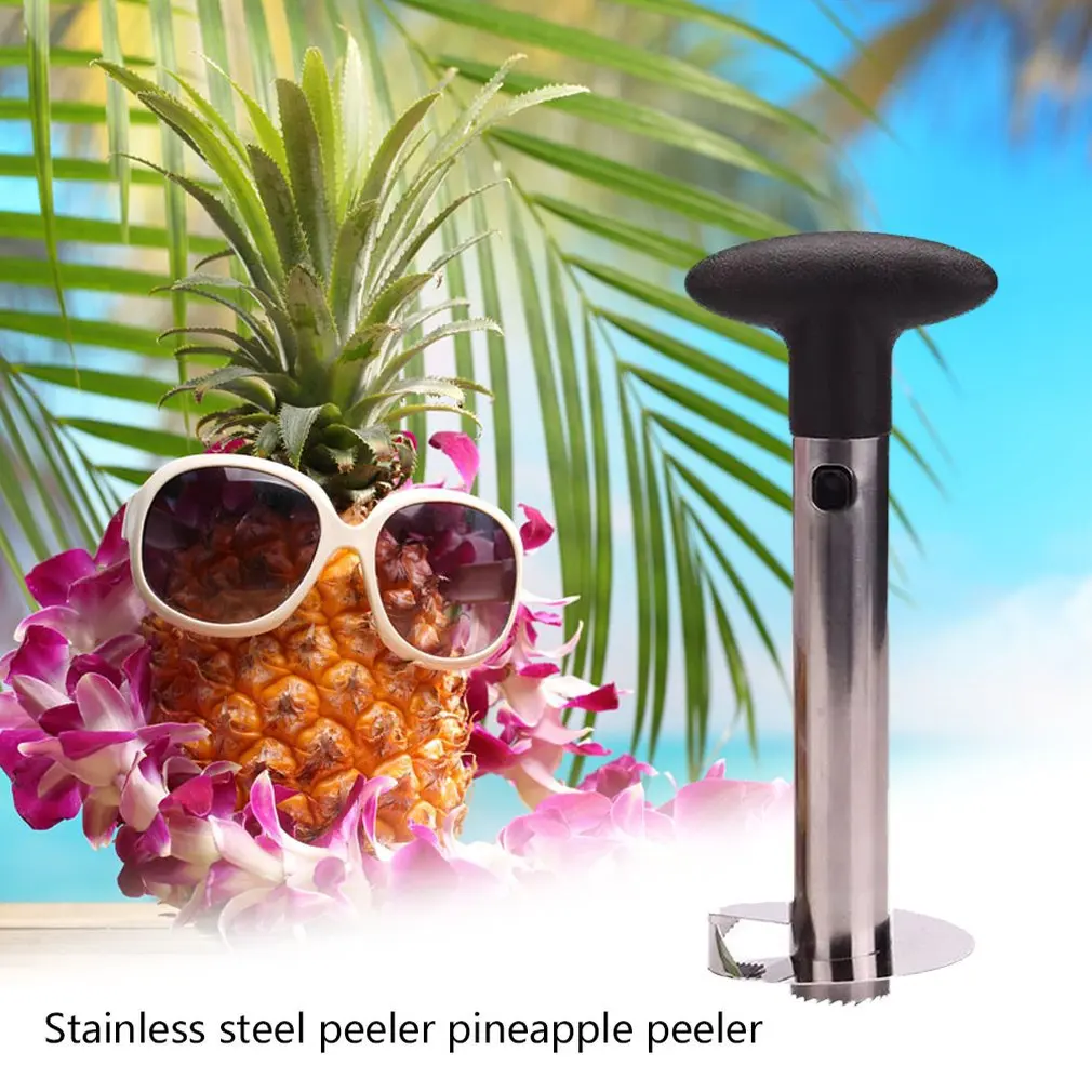 

Pineapple Corer And Slicer Tool Food Grade Stainless Steel Pineapple Cutter With Sharp Blade And Detachable Handle