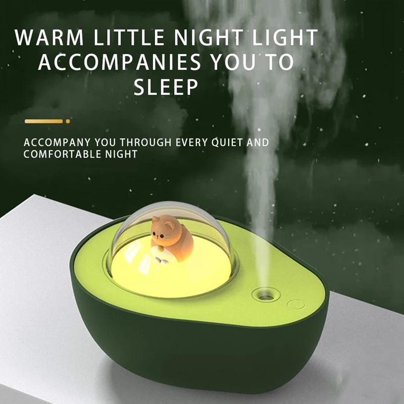 210 мл мини авокадо увлажнитель офисный Настольный Спальня USB ночной Светильник