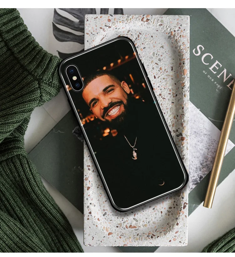 Чехол для телефона DRAKE RAPPER hiphop Coque, мягкий силиконовый стеклянный чехол для Apple iPhone 6 6s 7 8 Plus X XR XS 11 Pro MAX