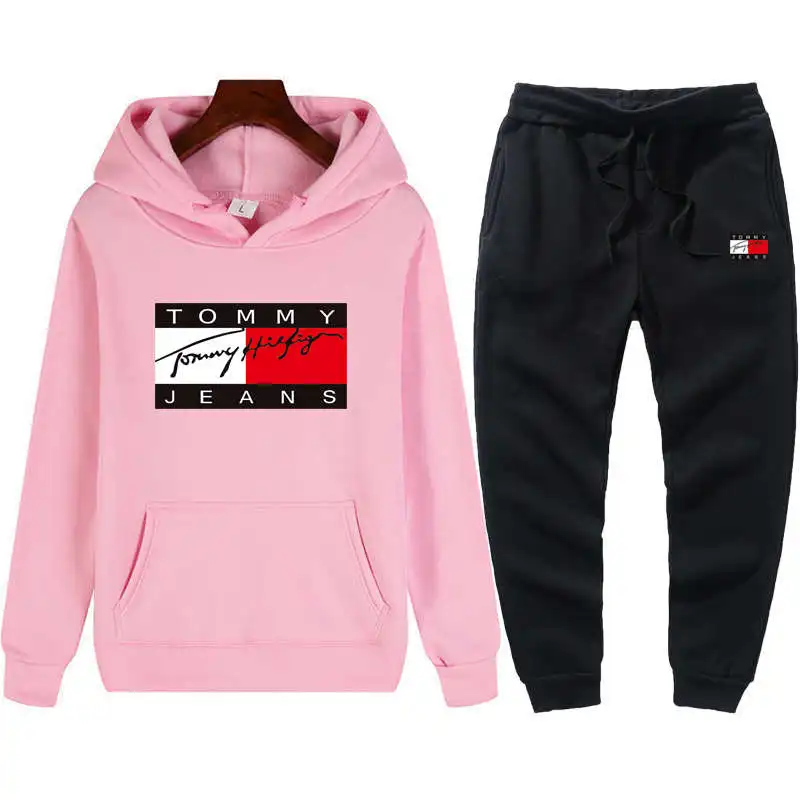 

Winter 2021 new men's brand sportswear long-sleeved pullover + jogging pants 2-piece fitness sportswear men's suit free shipping