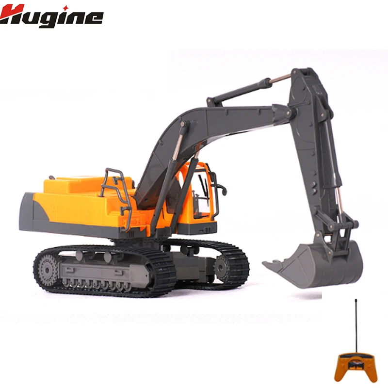 

Электрический экскаватор с дистанционным управлением, игрушечный строительный автомобиль, модель автомобиля 1:28, модель гусеничного полно...