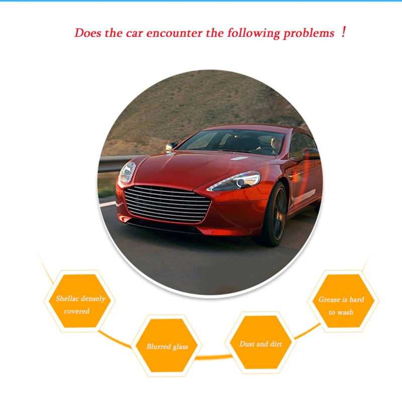 

16mm Car Decontamination Effervescent Film Solid Wiper Fine Car Glass Water Concentrated Wiper Fine Car Cleaning Supplies