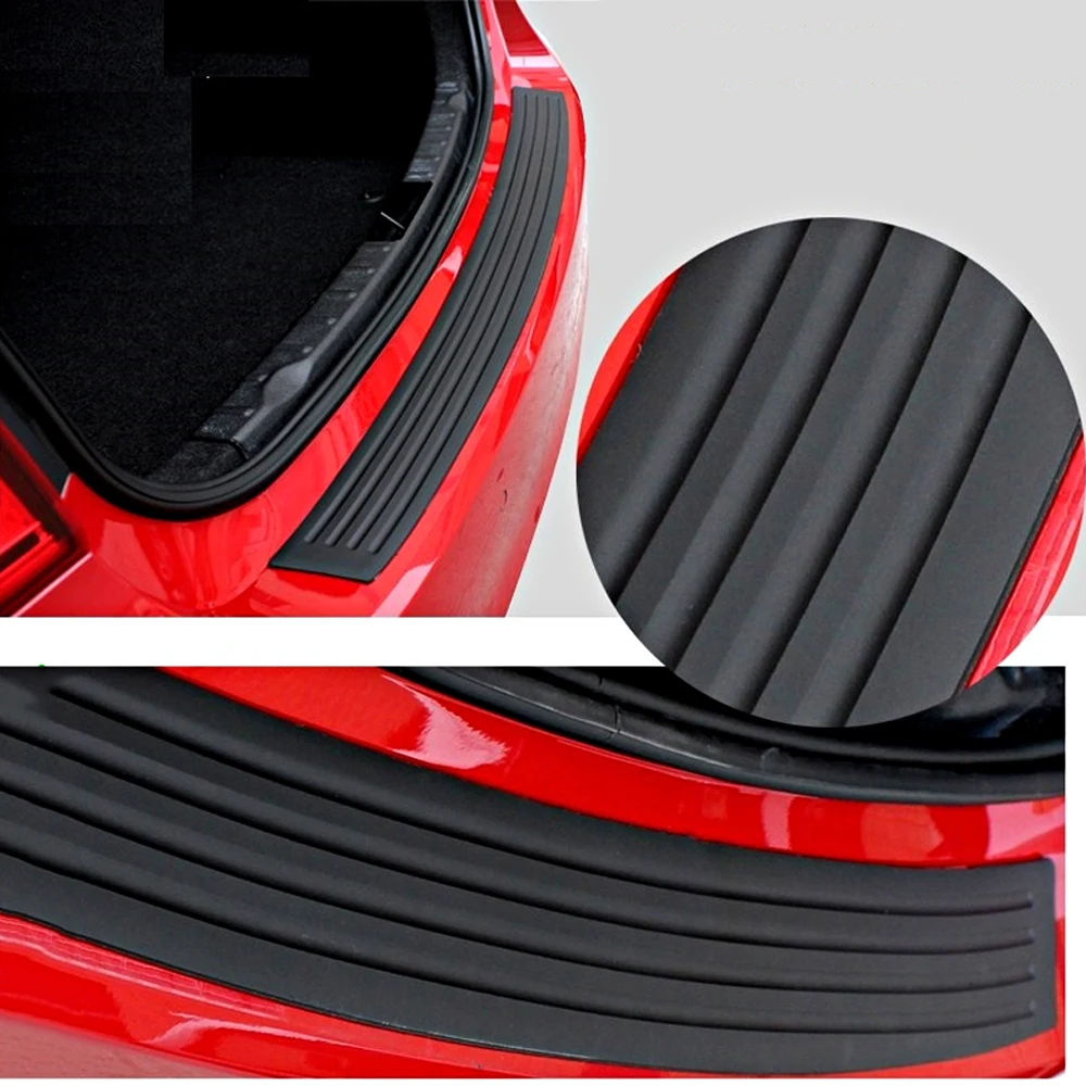 Car Styling Black Rubber Rear Guard Bumper Protector Trim cover for citroen c4 skoda seat leon ibiza mazda 6 mini cooper golf 7 |