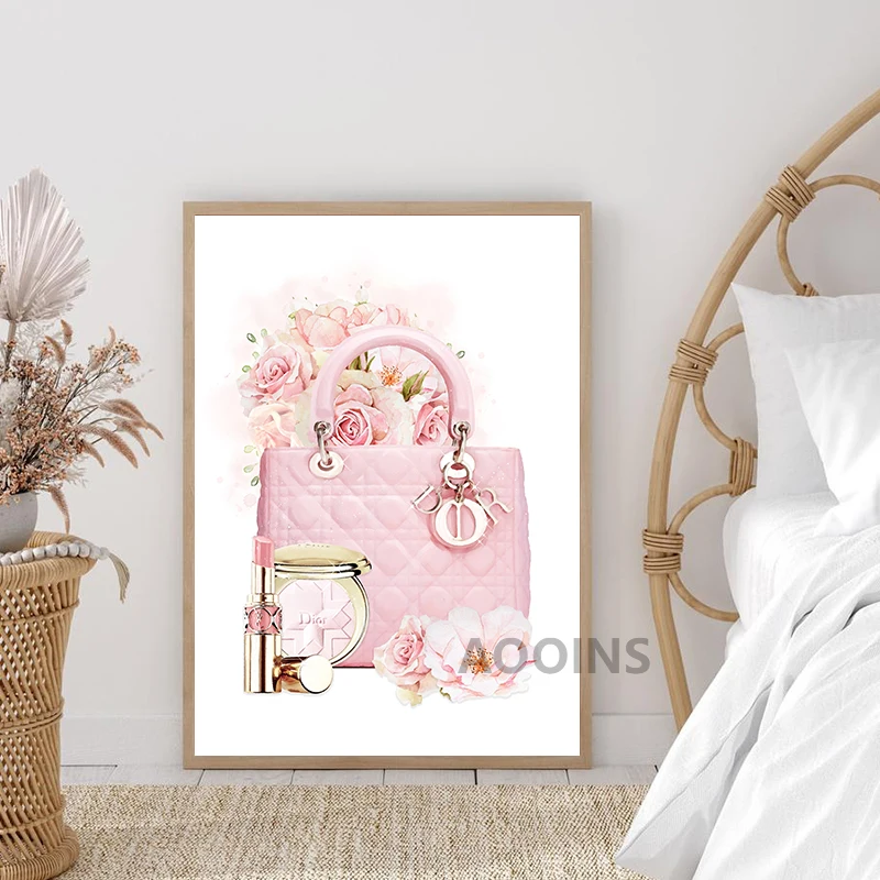 Книга парфюм губная помада Парижский бренд плакаты и принты настенная