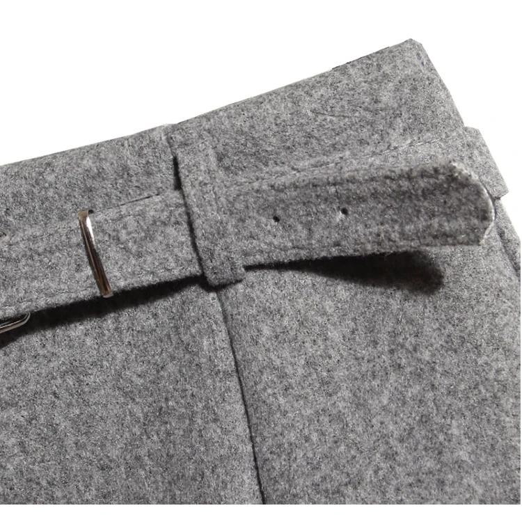 

Autumn Winter Woolen Skirt Women High Waist Korean Style Wool Hairball Belted Mini Skirts Harajuku Student Plus Size Saias