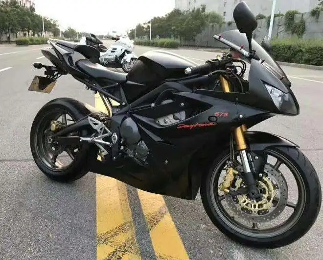 

Комплект обтекателей для мотоцикла Triumph Daytona 675R 675 2006 2007 06 07 08 из АБС-пластика, черный матовый, 4 подарка