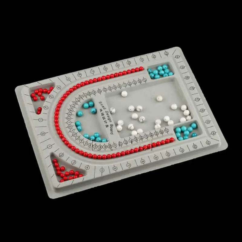 Набор поддонов для бисера из флока набор 4 серых бусин поделки браслетов