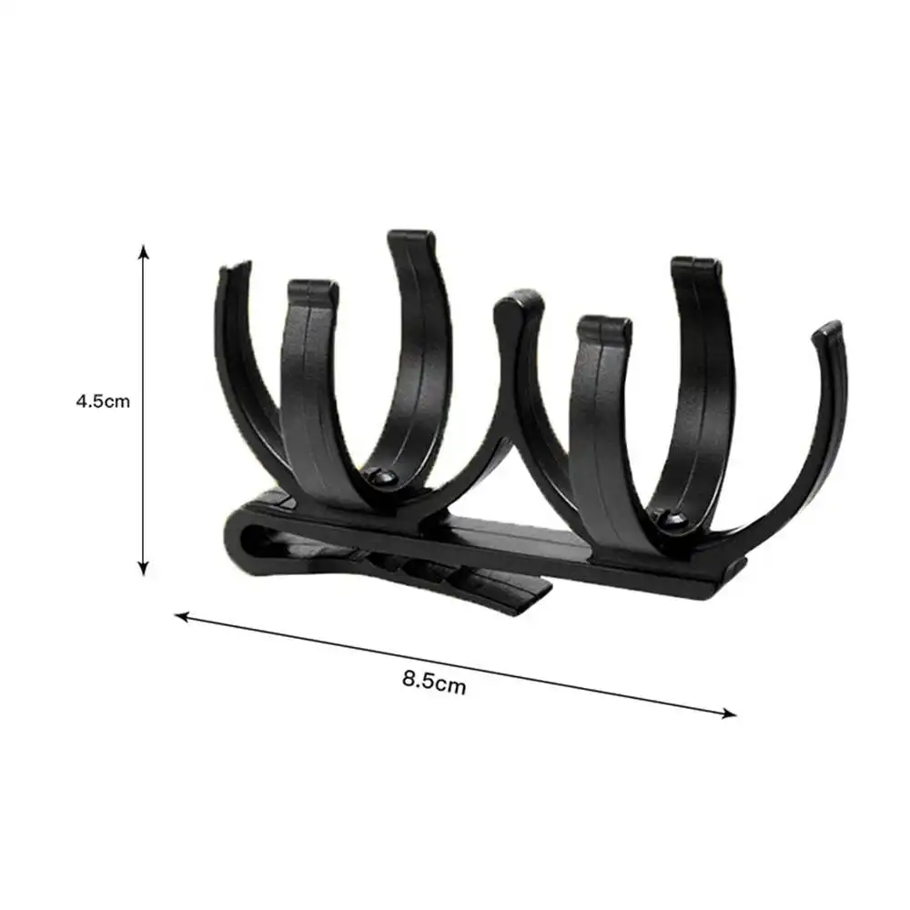 

Black Clip Ball Holder Double Ball Clamp Training Accessory Small Holders 2PCS