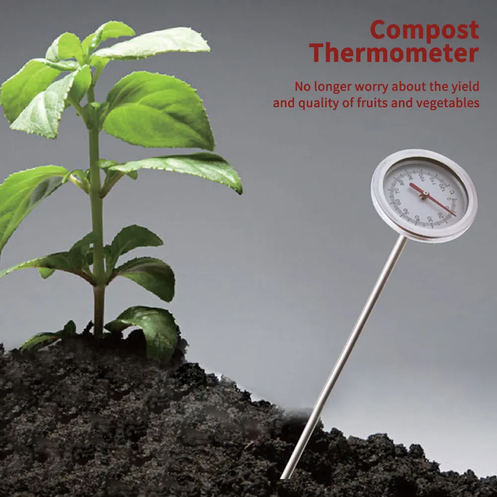 Нержавеющая сталь почвенный термометр стержня читать циферблат Дисплей 0 100