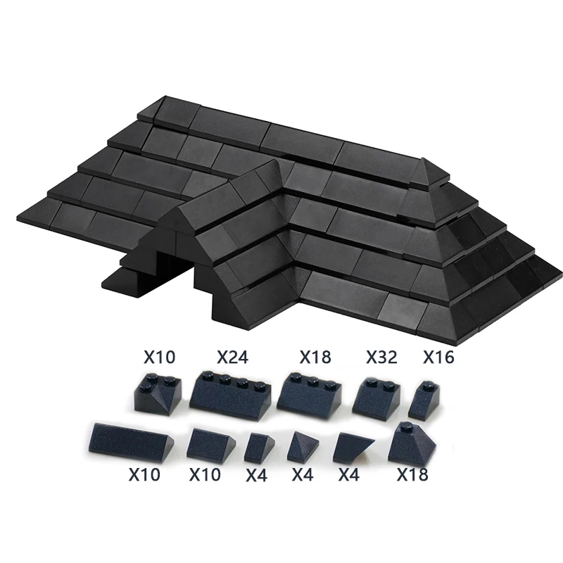 

MOC Roof Tiles Pack brick pack DIY enlighten block brick set Compatible With Other Assembles Particles No instruction