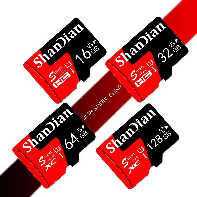 Высококачественная SD карта SHANDIAN 4 гб 8 16 32 64 памяти TF бесплатный адаптер розничная