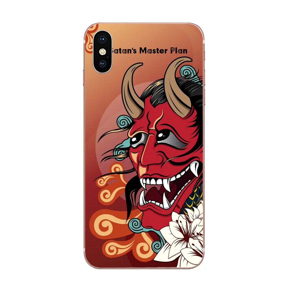 Soft Capa Cover Case For Huawei P7 P8 P9 P10 P20 P30 Lite Mini Plus Pro Y9 Prime P Smart Z 2018 2019 Japanese Tattoo Hannya Mask | Мобильные