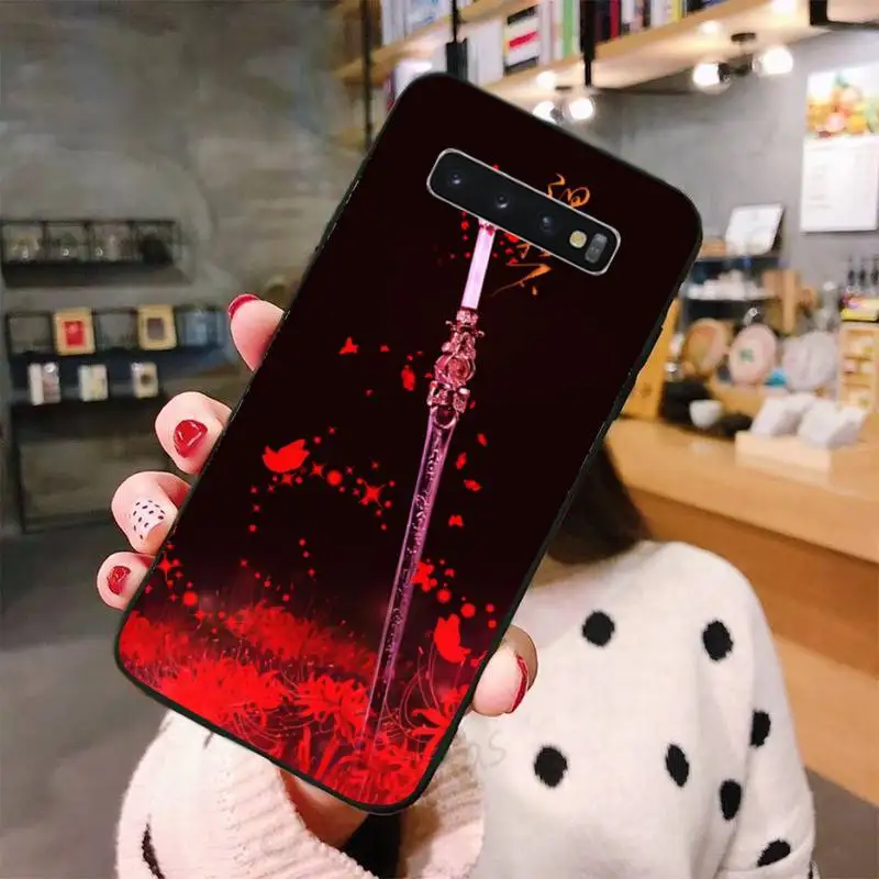 

Chinese style sharp sword weapon Phone Case For Samsung A50 A51 A71 A20E A20S S10 S20 S21 S30 Plus ultra 5G M11 funda shell
