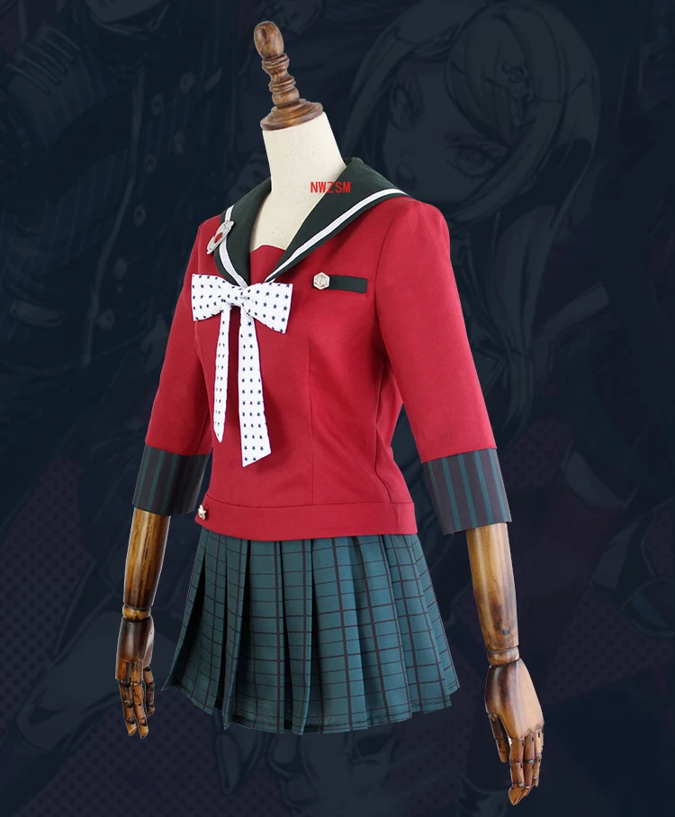 Аниме Danganronpa Косплей Harukawa Маки костюмы для косплея парик летнее пляжное платье