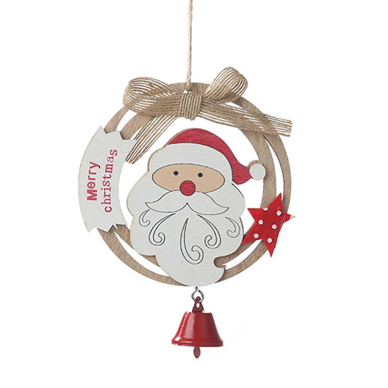Праздничные рождественские Украшения Дисплей Деревянные Колокольчики дерево