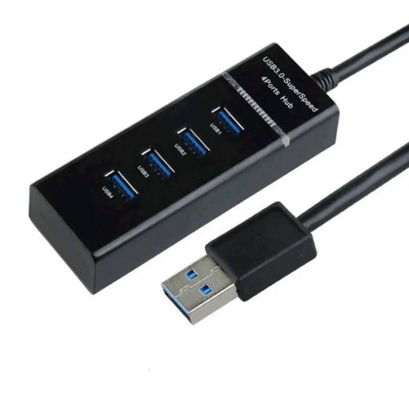 

4 ports High Speed HUBs 4 Port USB 3.0 Multi HUB Splitter Expansion For Desktop PC Laptop Adapter USB HUB