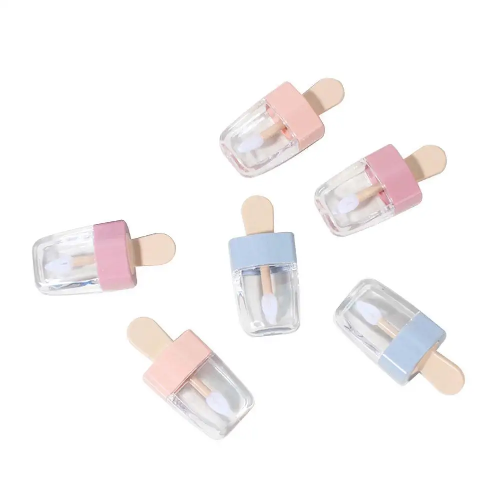 Красочные пустые DIY бутылки для блеска губ Розовый Зеленый Оранжевый сладкий