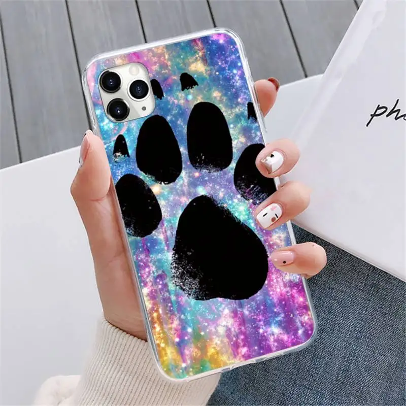 

Comic Dog Foot Phone Cases For iphone 12 5 5s 5c se 6 6s 7 8 plus x xs xr 11 pro max mini