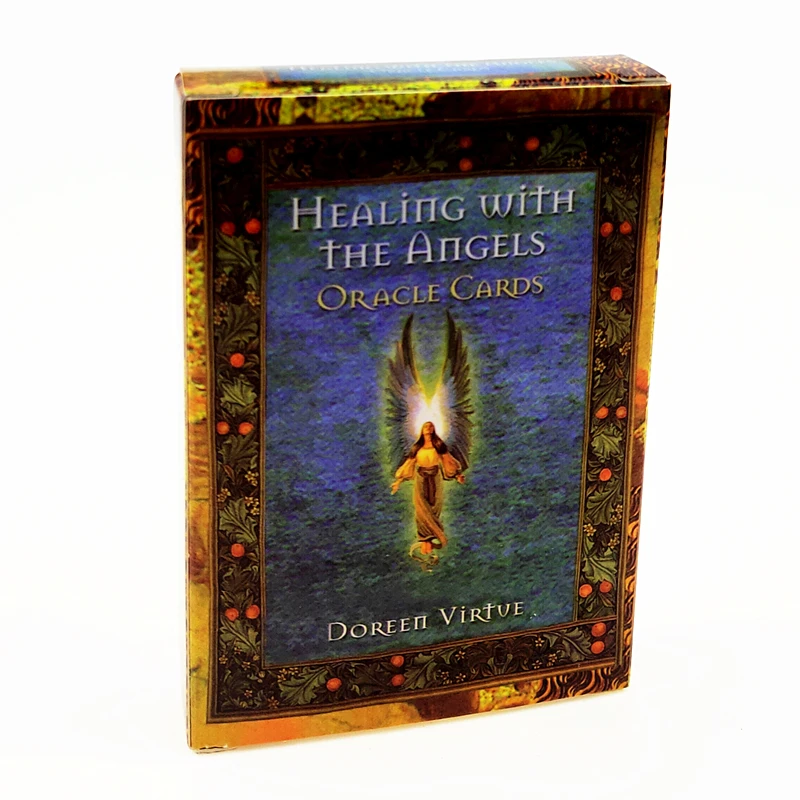

Healing With The Angels Oracle Cards, Angel Therapy Oracle with Guidebook Board Deck Games Playing Cards For Party Game