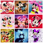 5D алмазная живопись Дисней Микки и Минни имеют рождественский набор для вышивки крестиком ручной работы полная дрель мозаика домашний декор