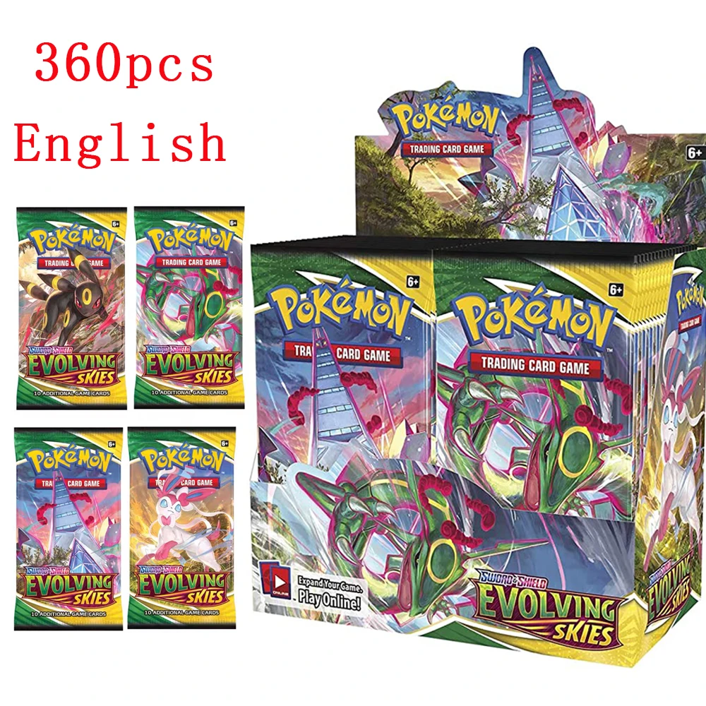 360 шт. коробка для карт с покемоном TCG: меч и щит охлаждающий усилитель правления