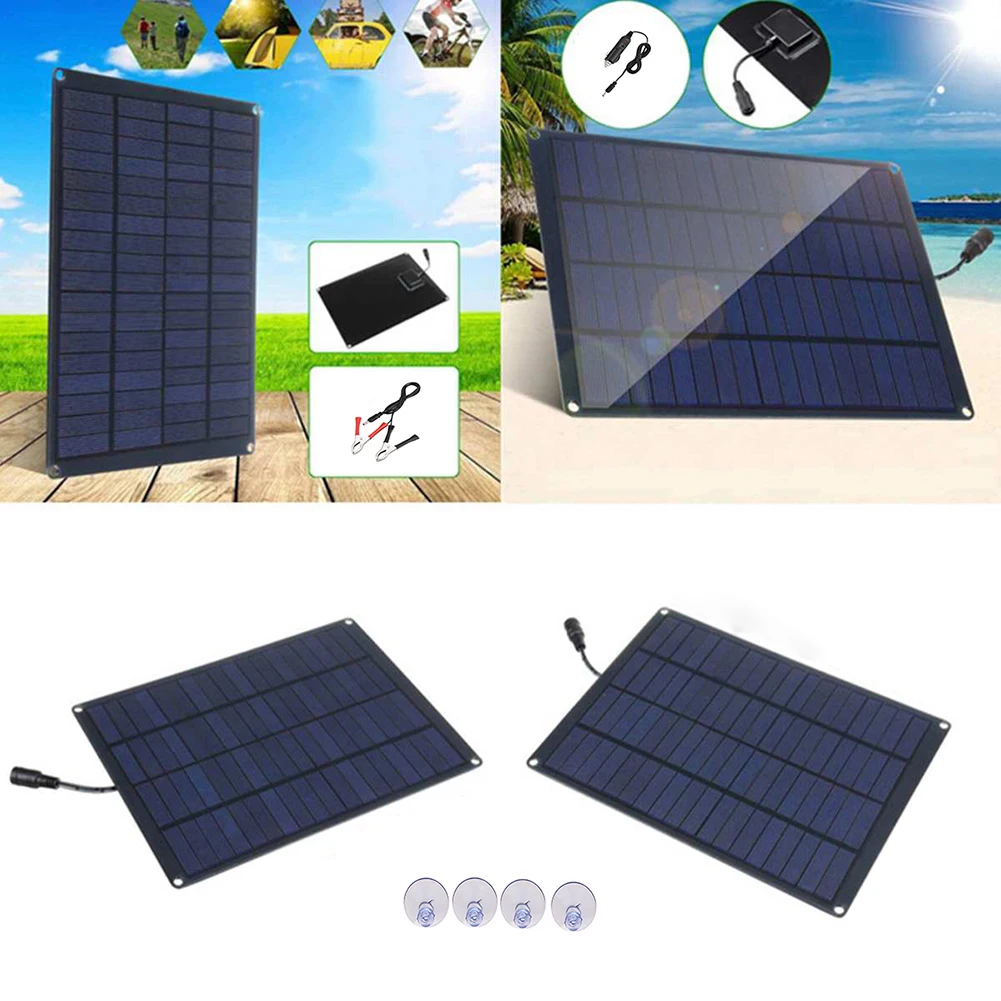 Солнечная батарея 12V Мини система DIY для батареи 20W солнечная панель путешествия &