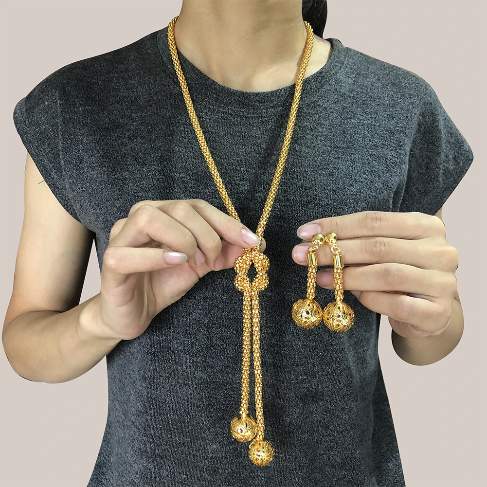 Женский Свадебный комплект Wando набор украшений золотого цвета в африканском