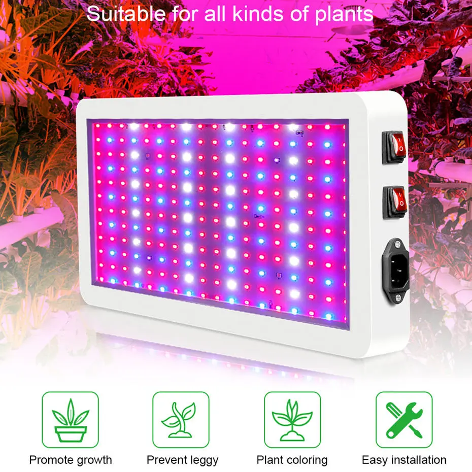 

LED Grow Light 300W 500W Waterproof Phytolamp Leds Chip Phyto Growth Lamp 220V Full Spectrum Plant Lighting For Indoor Plant