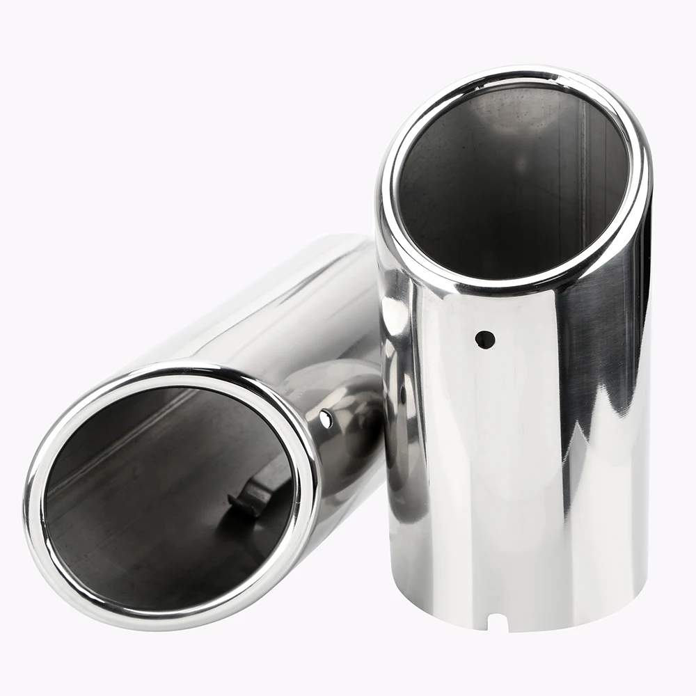 

Car Exhaust Tip Muffler Pipe Cover For VW Tiguan Volkswagen Passat B7 CC Auto Accessories 2pcs For Audi A4 B8 A3 A1 Q5