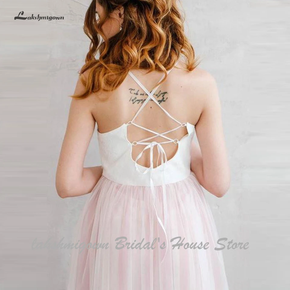 Vestido Novia 2019 простое Бохо пляжное свадебное платье на тонких бретелях