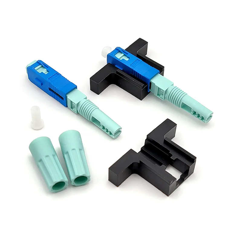 

SC UPC Fast Connector Single-Mode Connector FTTH Tool Cold Connector Tool Fiber Optic Fast Connnector 53mm