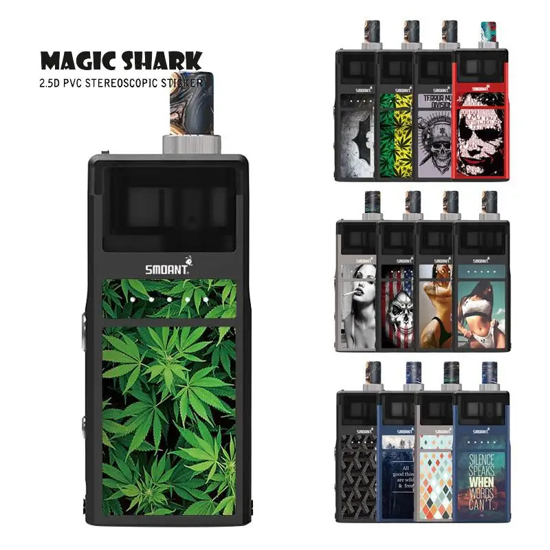 Матовая наклейка с изображением Джокера летучей мыши Листьев флага США |