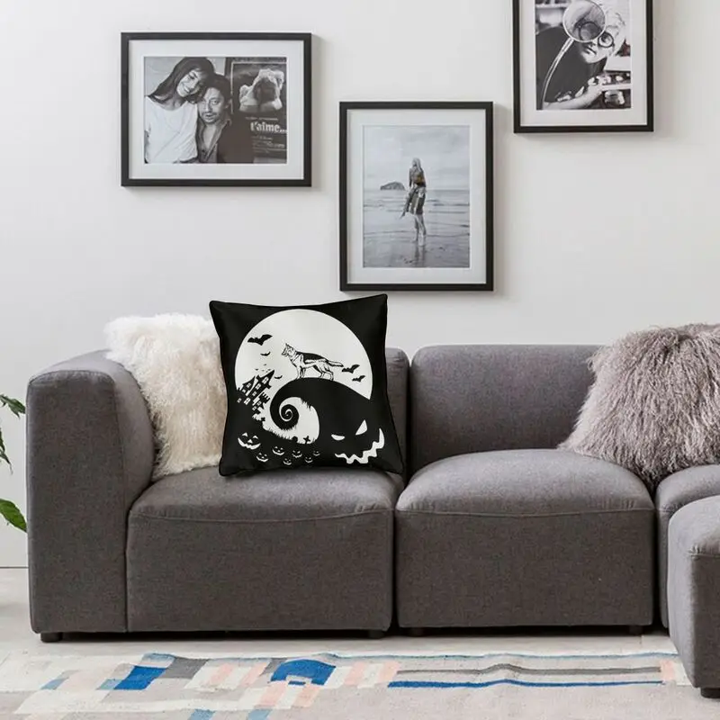 

German Shepherd Halloween Dog Pillowcover Home Decorative Animal Cushions Throw Pillow for Sofa Double-sided Printing