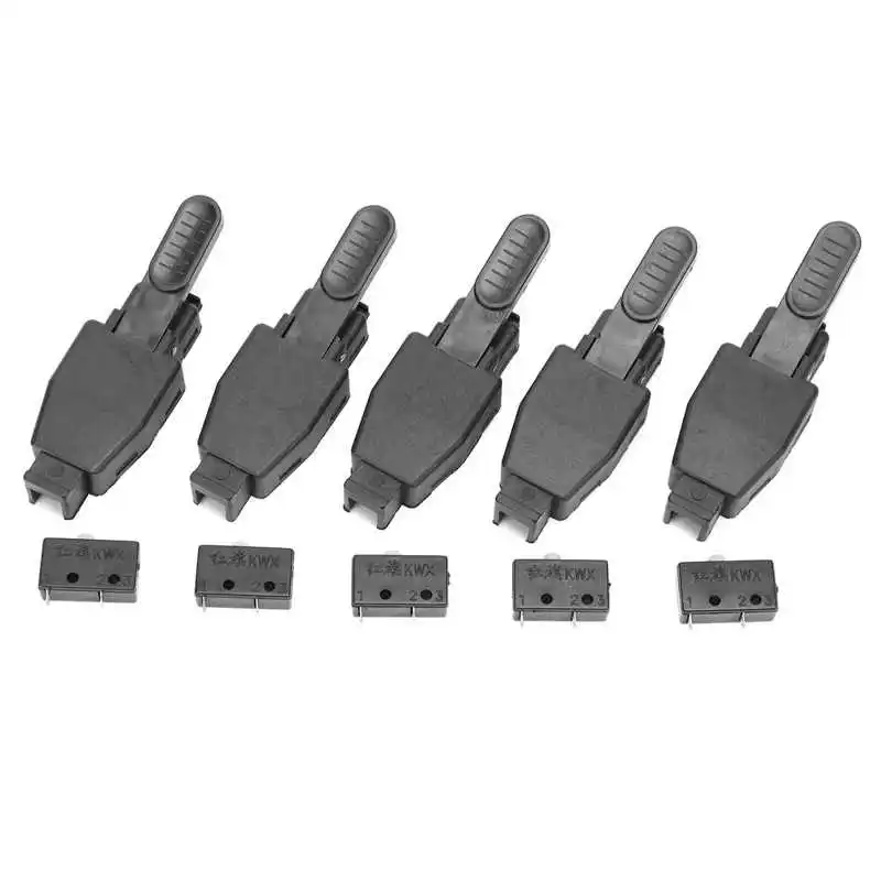 10 шт. TIG сварки переключатель фонаря Запчасти черный факел микропереключатель