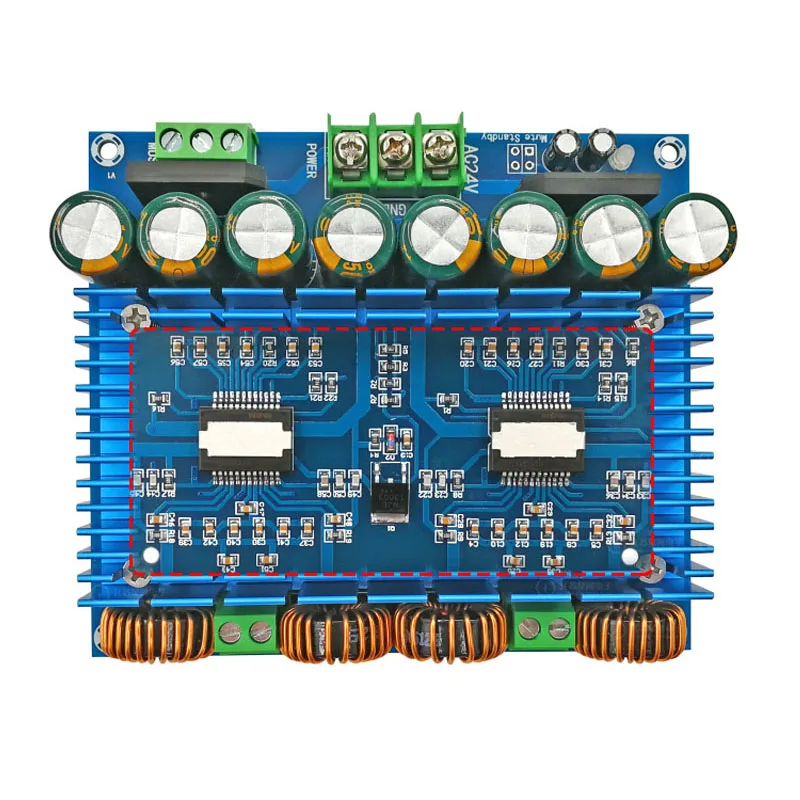 XH-M252 Ultra High Power BTL Mode Dual 24V Stereo 420W x 2tda8954th Chip Class D Digital Audio HIFI Плата усилителя |