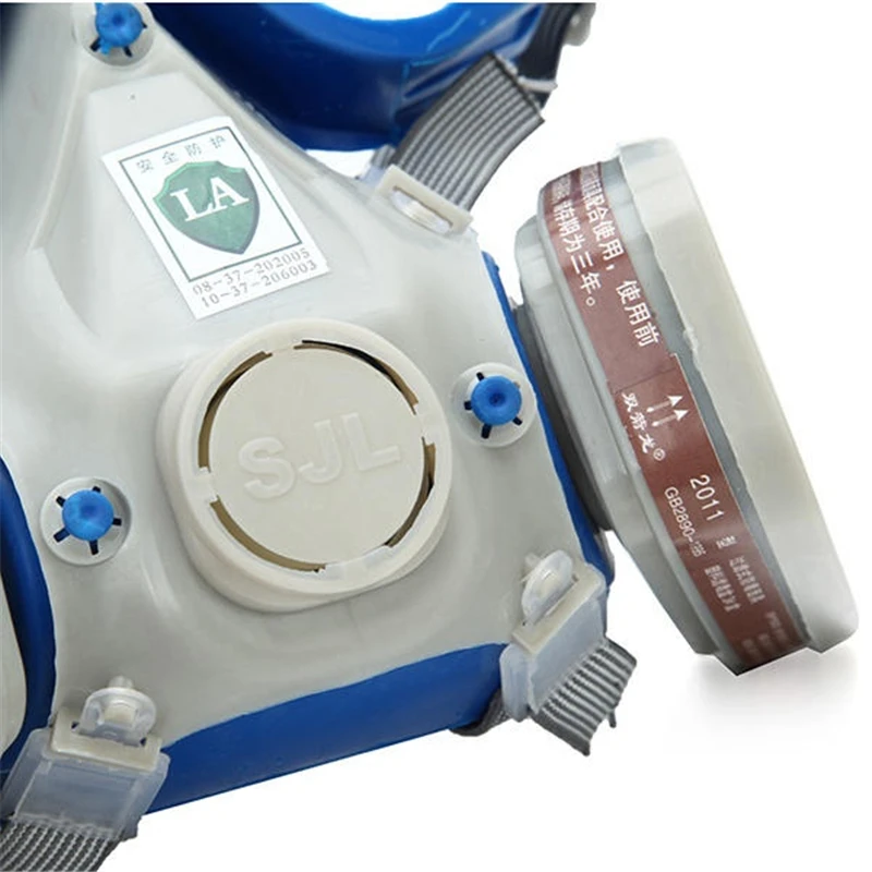 Силиконовый Полнолицевой респиратор Органическая противогаз очки для