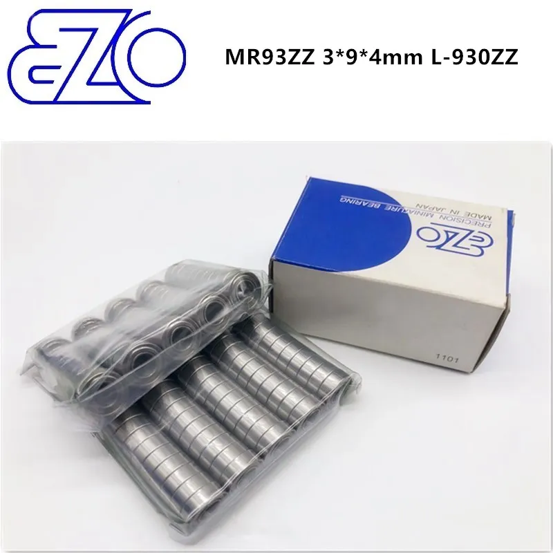 

Высокоскоростные подшипники EZO MR93ZZ 3*9*4 мм