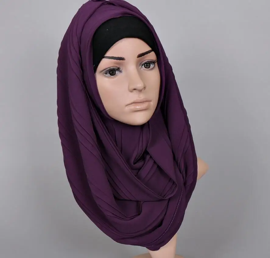 Плиссированное Платье-тюрбан шапка товары для мусульман шифон Marokkaanse Jurken Khimar