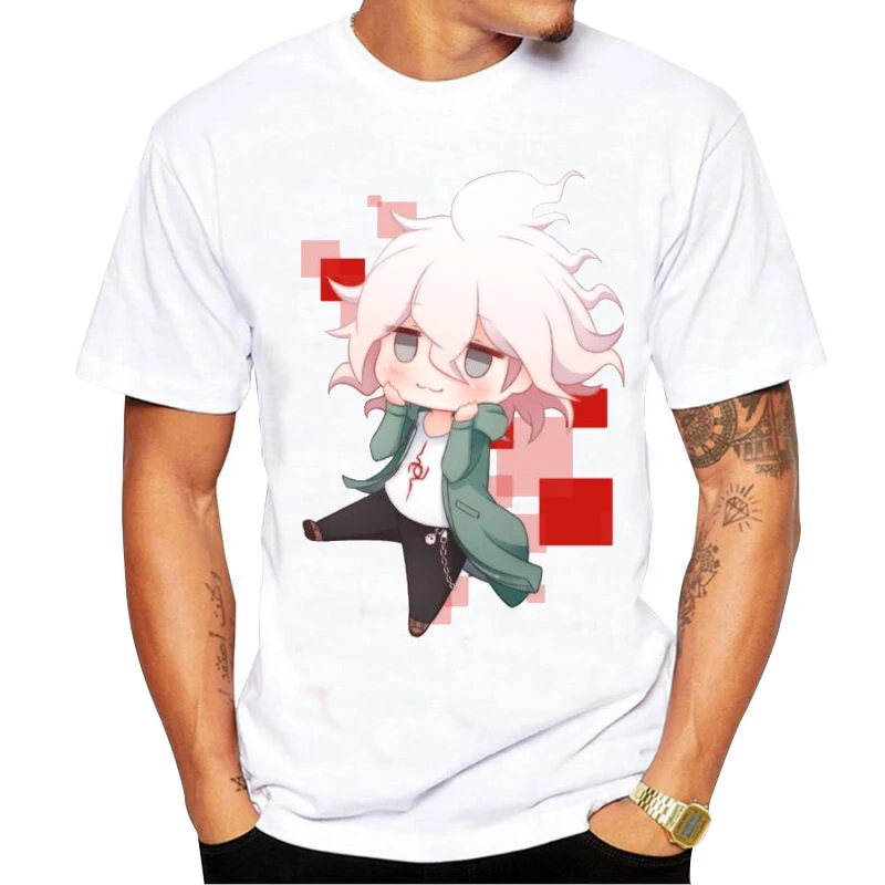 Футболка с мультяшным рисунком данганронпа летняя футболка в стиле Харадзюку