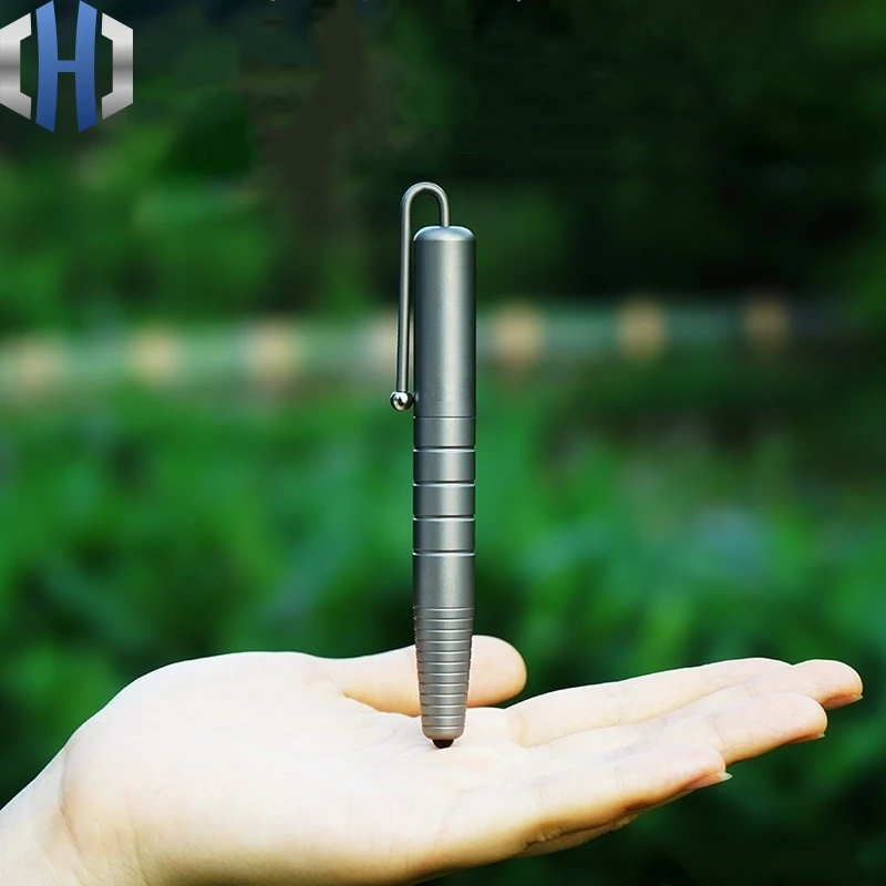 Original Titanium Tactical Pen Defense Survival Self-defense Portable Multi-function Broken Window Writing |