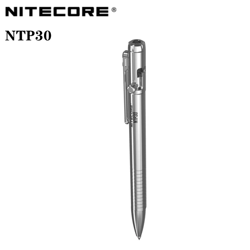spesifikasi NITECORE NTP30 Pena Taktis Aloi Titanium Pena EDC Pribadi Pertahanan Diri Pena Bertahan Hidup Menulis Pemecah Kaca Darurat Multifungsi
