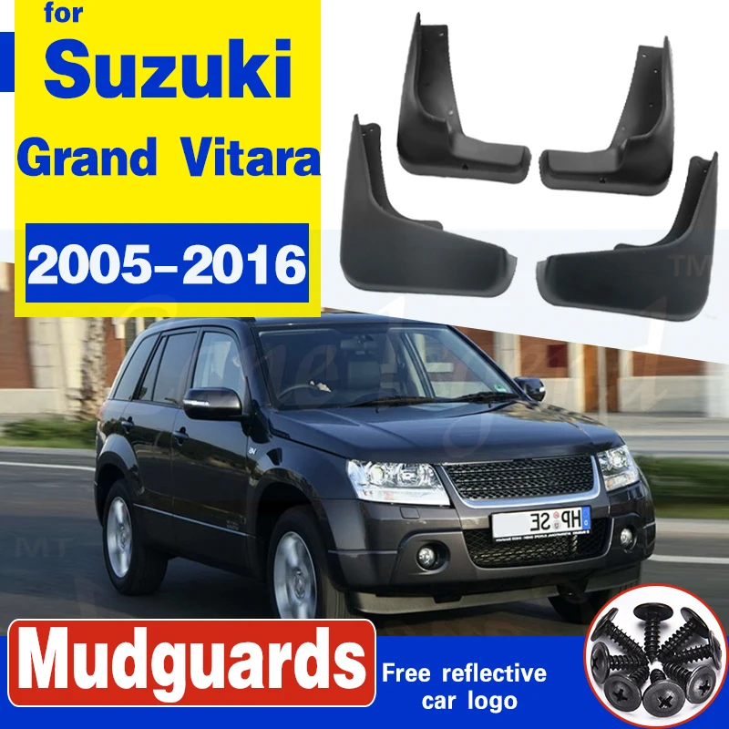 

4pcs/set car Mud Flaps Mudguards For Suzuki Grand Vitara / Edcudo (JT) 2005-2016 Splash guards 2010 2011 2012 2013 2014 2015