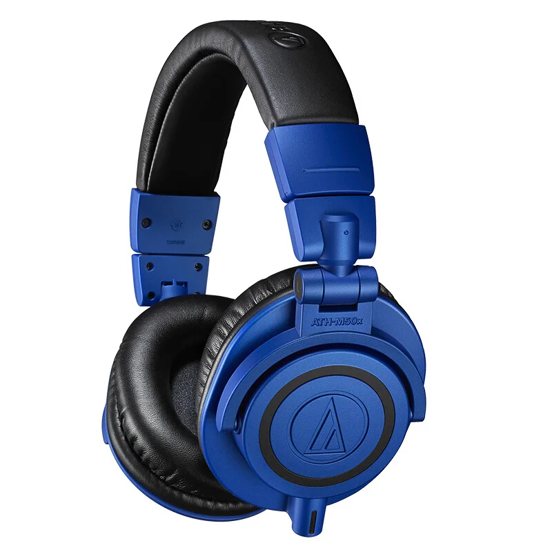 Оригинальный Audio-Technica железа Треугольники ATH-M50x RD на головке монитор M50XRD синий