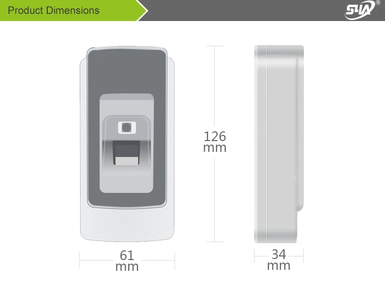 IP68 водонепроницаемая система контроля доступа по отпечаткам пальцев Rfid Контроль доступа Лер Wiegand 26 считыватель отпечатков пальцев антивандальный Открыватель двери