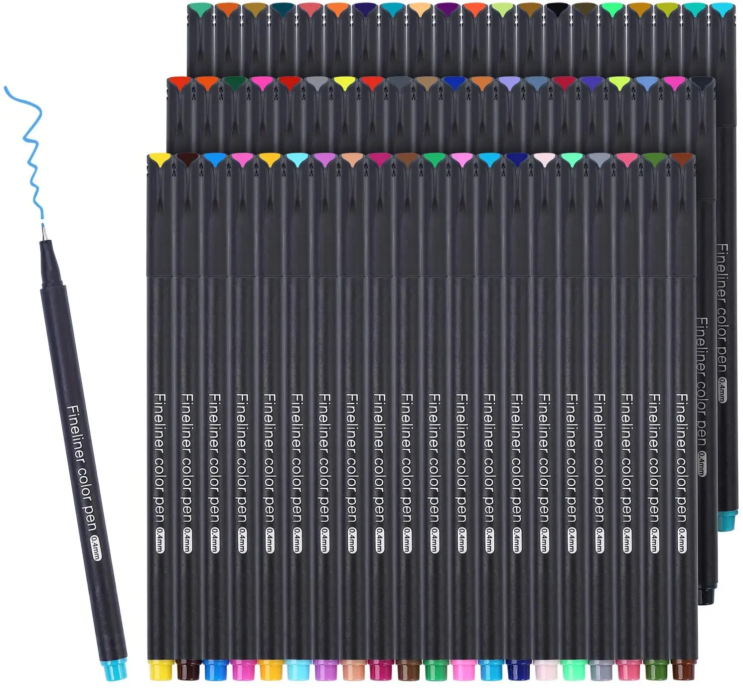 

60 Pack Fineliner Journal Planner Pens Colored Pens 60 Assorted Colors Drawing Pens Perfect for Dotted Journal Planner Writing