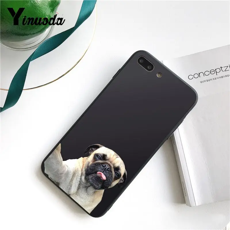 Yinuoda милый Французский бульдог мультфильм собака и кошка силиконовый чехол для