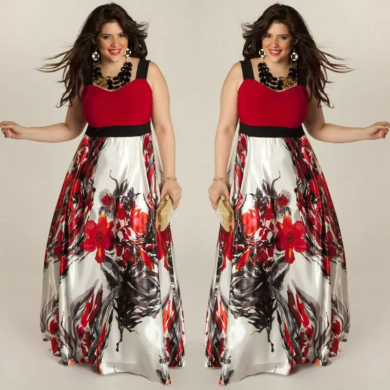 Женское летнее сексуальное тонкое платье макси в стиле бохо с цветочным принтом